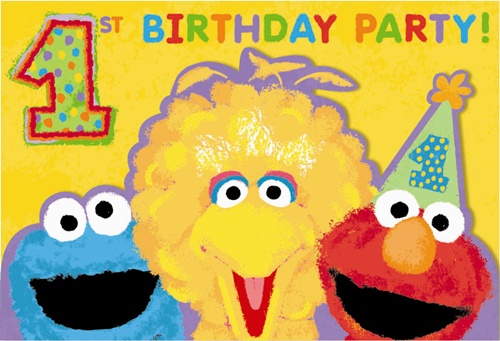 Sesame Street 1st birthday Party