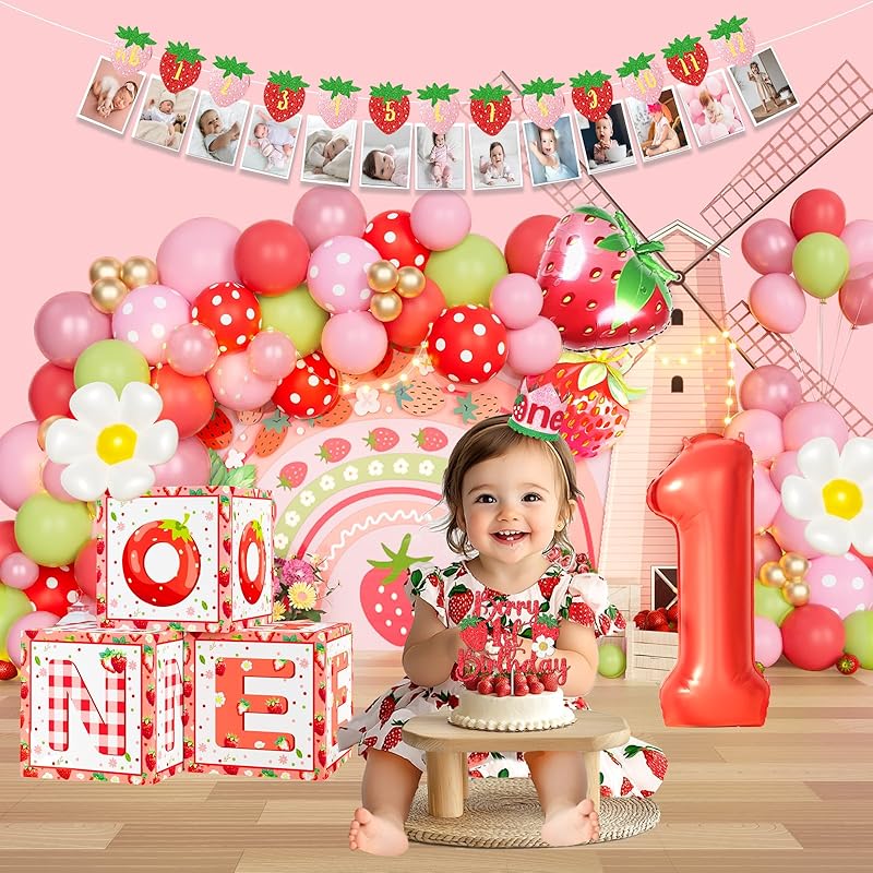 The Best Berry First Theme Birthday Party Guide(click here 4 products)